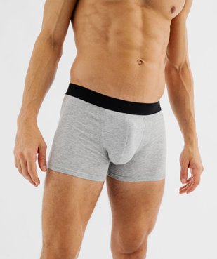 Boxers en coton stretch homme avec inscriptions (lot de 2) vue4 - GEMO 4G HOMME - GEMO