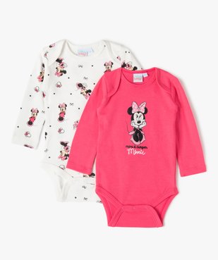 Bodies bébé manches longues Minnie (lot de 2) - Disney vue1 - DISNEY DTR - GEMO