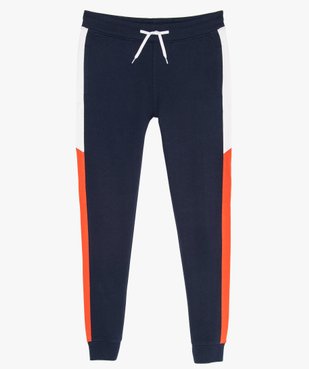 Pantalon de jogging garçon molletonné avec bandes colorées vue1 - GEMO (JUNIOR) - GEMO