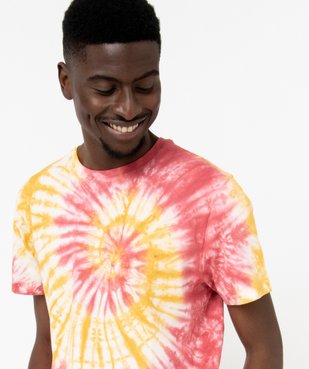 Tee-shirt à manches courtes effet tie and dye homme vue1 - GEMO 4G HOMME - GEMO