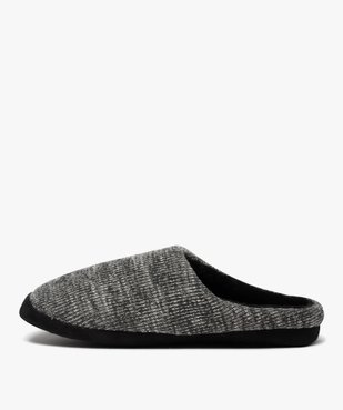 Chaussons homme mules dessus en maille chinée vue3 - GEMO(HOMWR HOM) - GEMO