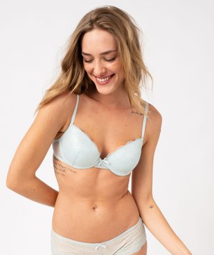 Soutien-gorge corbeille en dentelle à armatures vue1 - GEMO(HOMWR FEM) - GEMO