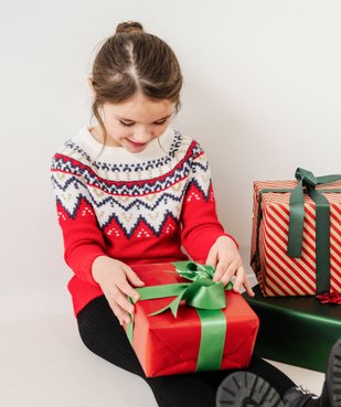 Pull de Noël avec touches pailletées fille vue5 - GEMO (ENFANT) - GEMO