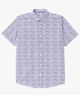 Chemise à manches courtes à micro motifs homme vue4 - GEMO (HOMME) - GEMO