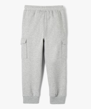 Pantalon de jogging molletonné avec poches à rabat garçon vue3 - GEMO (ENFANT) - GEMO