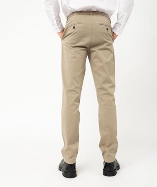 Pantalon chino coupe Slim homme vue3 - GEMO 4G HOMME - GEMO