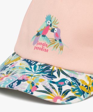 Casquette à motifs exotiques bébé fille vue3 - GEMO(BEBE DEBT) - GEMO