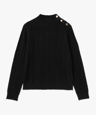 Pull fin en maille fantaisie ajourée femme vue4 - GEMO(FEMME PAP) - GEMO