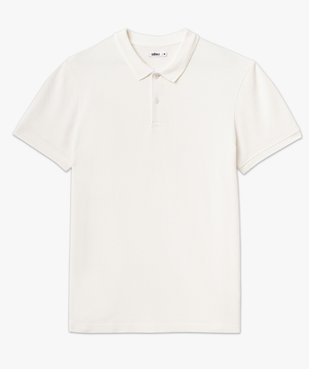 Polo manches courtes en maille piquée homme vue4 - GEMO (HOMME) - GEMO