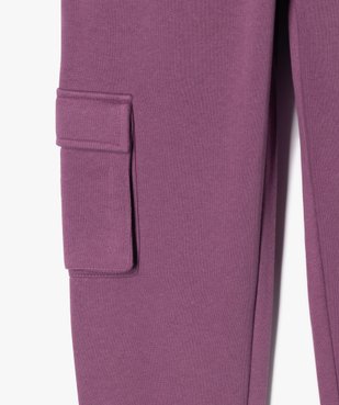 Pantalon de jogging avec poches à rabat fille vue2 - GEMO 4G FILLE - GEMO