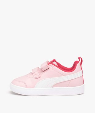 Baskets fille unies à fermeture scratch – Puma Courtflex vue3 - PUMA - GEMO