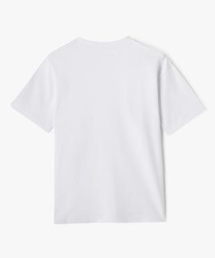 Tee-shirt manches courtes coupe oversize garçon vue3 - GEMO (JUNIOR) - GEMO