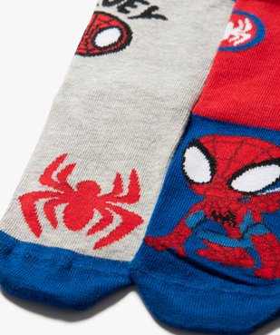 Chaussettes tige haute imprimée Spiderman garçon - Marvel (lot de 3) vue2 - SPIDEY - GEMO