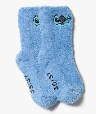 Chaussettes d’intérieur en maille peluche motif Stitch femme - Disney vue1 - LILO & STITCH - GEMO