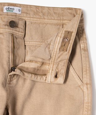 Pantalon cargo en toile denim garçon vue2 - GEMO 4G GARCON - GEMO