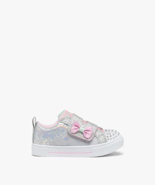 Baskets fille à paillettes avec bout lumineux - Skechers vue1 - SKECHERS - GEMO