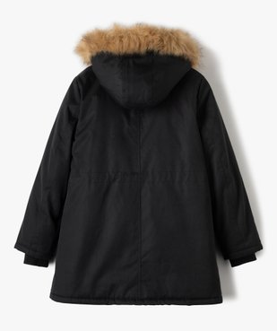 Parka fille avec doublure chaude et capuche fantaisie vue4 - GEMO (JUNIOR) - GEMO