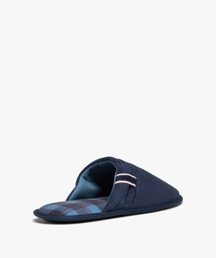 Chaussons homme mules en velours à semelle imprimée vue4 - GEMO(HOMWR HOM) - GEMO