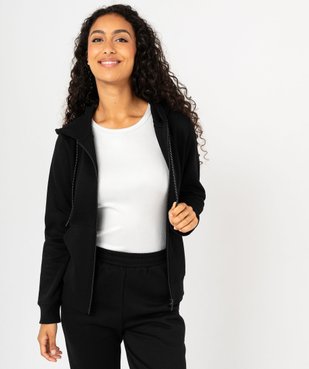 Sweat zippé à capuche femme vue1 - GEMO(FEMME PAP) - GEMO