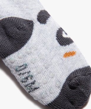 Chaussettes antidérapantes en maille bouclette bébé (lot de 2) vue2 - GEMO 4G BEBE - GEMO