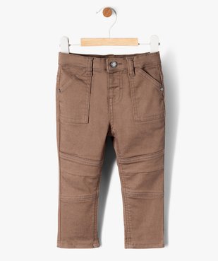 Pantalon stretch en fibre résistante bébé garçon vue1 - GEMO(BEBE DEBT) - GEMO