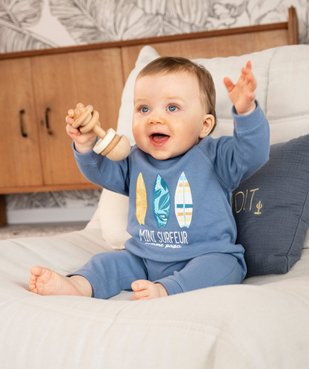 Pyjama dors-bien avec motif surf bébé garçon vue1 - GEMO 4G BEBE - GEMO