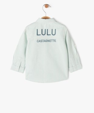 Chemise rayée bébé garçon - LuluCastagnette vue3 - LULUCASTAGNETTE - GEMO