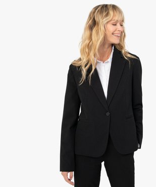 Veste femme unie fermeture 1 bouton vue1 - GEMO(FEMME PAP) - GEMO