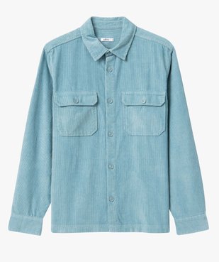 Sur-chemise homme en velours côtelé vue4 - GEMO (HOMME) - GEMO