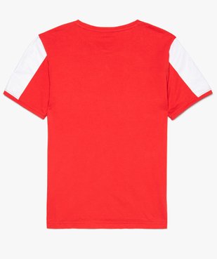 Tee-shirt garçon avec manches courtes et bandes colorées vue3 - GEMO (JUNIOR) - GEMO