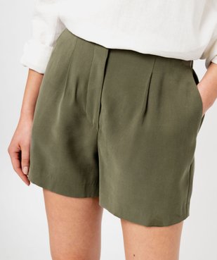 Short large et fluide à taille haute femme vue2 - GEMO(FEMME PAP) - GEMO