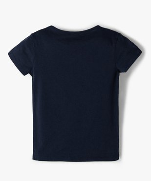 Tee-shirt fille avec motif pailleté sur l’avant vue3 - GEMO (ENFANT) - GEMO