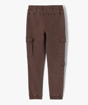 Pantalon jogger coupe slim avec taille ajustable garçon vue3 - GEMO (JUNIOR) - GEMO