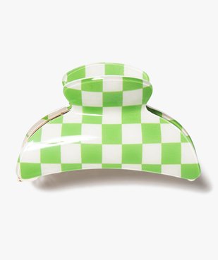 Pince crabe pour les cheveux à motif damier femme vue1 - GEMO (ACCESS) - GEMO