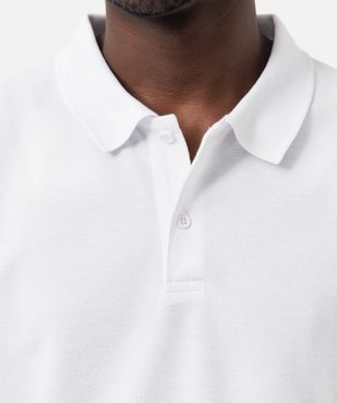 Polo à manches courtes en coton homme vue2 - GEMO 4G HOMME - GEMO