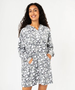 Chemise de nuit à capuche en velours ras motif lapin femme - Disney vue1 - PANPAN - GEMO