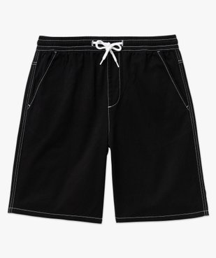 Bermuda en toile de coton à taille élastiquée homme vue4 - GEMO (HOMME) - GEMO