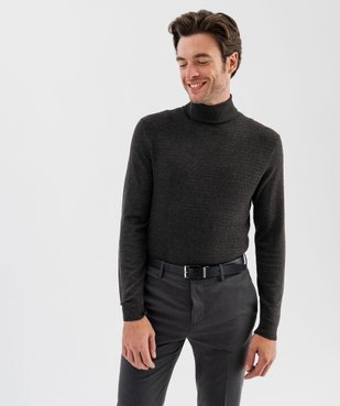 Pull à col roulé en maille fine homme vue8 - GEMO 4G HOMME - GEMO