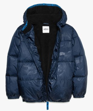 Blouson garçon matelassé doublé polaire vue2 - GEMO (JUNIOR) - GEMO