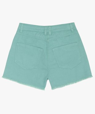 Short fille taille haute et finition franges vue3 - GEMO (JUNIOR) - GEMO