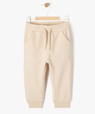 Pantalon de jogging avec intérieur molletonné bébé vue1 - GEMO 4G BEBE - GEMO