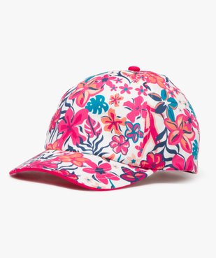 Casquette à motifs fleurs exotiques fille vue1 - GEMO 4G FILLE - GEMO