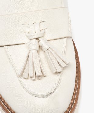 Mocassins irisés à épaisse semelle crantée femme vue6 - GEMO (CASUAL) - GEMO