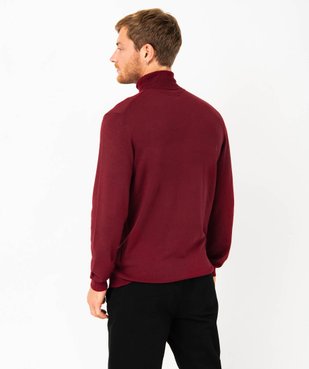 Pull à col roulé en maille fine homme vue3 - GEMO 4G HOMME - GEMO