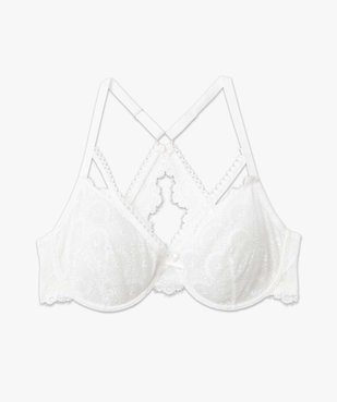 Soutien-gorge femme grande taille dos dentelle fantaisie vue4 - GEMO(HOMWR FEM) - GEMO