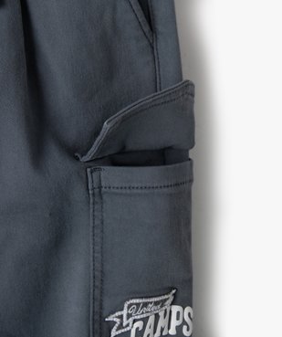 Pantalon cargo regular en maille extensible garçon - Camps United vue2 - CAMPS - GEMO