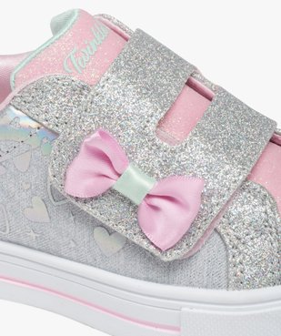 Baskets fille à paillettes avec bout lumineux - Skechers vue6 - SKECHERS - GEMO