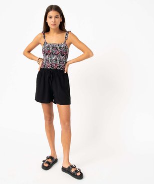 Short femme en maille fluide vue5 - GEMO(FEMME PAP) - GEMO