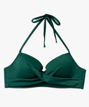 Haut de maillot de bain corbeille effet drapé femme vue4 - GEMO (PLAGE) - GEMO