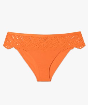 Culotte femme grande taille en dentelle et microfibre  vue4 - GEMO(HOMWR FEM) - GEMO